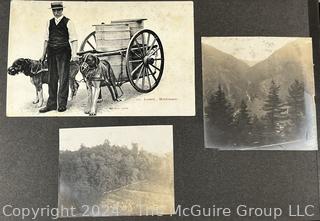 Early 1900's Family Photo Album of European Grand Tour with Post Cards.  View all photos