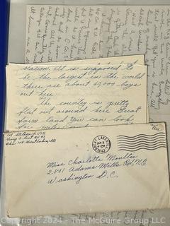 Collection of WWII Wartime Letters From Soldier to Home