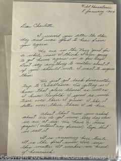 Collection of WWII Wartime Letters From Soldier to Home