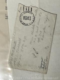 Collection of WWII Wartime Letters From Soldier to Home