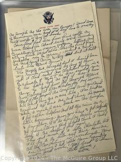 Collection of WWII Wartime Letters From Soldier to Home