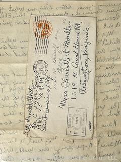 Collection of WWII Wartime Letters From Soldier to Home