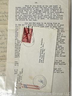 Collection of WWII Wartime Letters From Soldier to Home