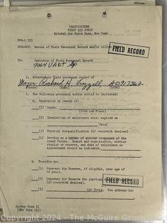 Military Records of WWII Soldier