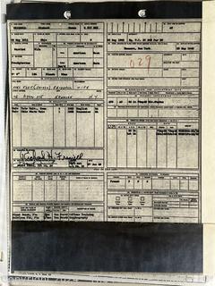 Military Records of WWII Soldier