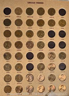 Incomplete Wheat Penny Coin Album