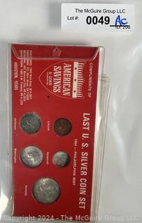 Three (3) US Coin Sets Including Last Silver 1964 and Bicentennial Sets (x2)