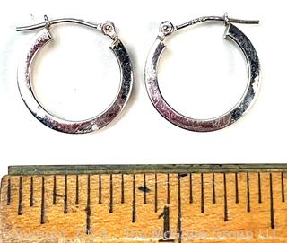 14KT Hoop Earrings 1.1 Grams