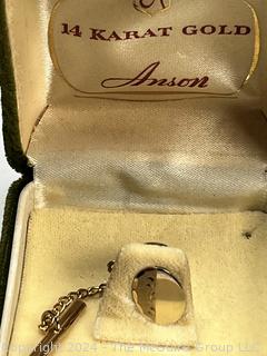 14KT Yellow Gold Anson Tie Tack 0.5 Grams