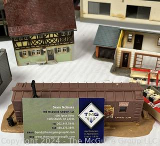 H-O Scale Model Train Building, Layout Houses and 2AMP Transformer