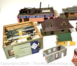 H-O Scale Model Train Building and Layout Houses 