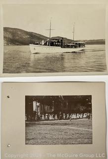 Two (2) Photos of Cruising Boat and School Children 