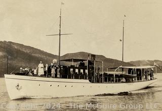 Two (2) Photos of Cruising Boat and School Children 