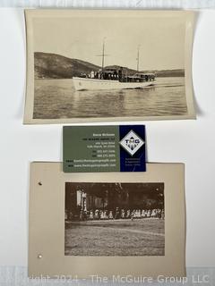 Two (2) Photos of Cruising Boat and School Children 