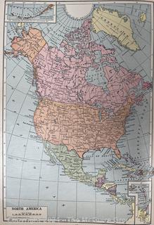 Hammonds World Atlas With World War 2 Maps, 1942 Book (Was 0054)