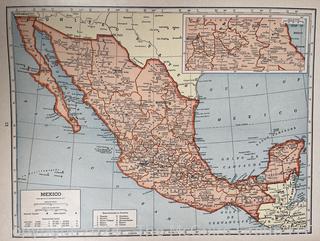 Hammonds World Atlas With World War 2 Maps, 1942 Book (Was 0054)