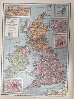 Hammonds World Atlas With World War 2 Maps, 1942 Book (Was 0054)