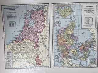 Hammonds World Atlas With World War 2 Maps, 1942 Book (Was 0054)