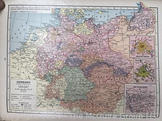 Hammonds World Atlas With World War 2 Maps, 1942 Book (Was 0054)