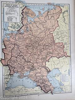 Hammonds World Atlas With World War 2 Maps, 1942 Book (Was 0054)