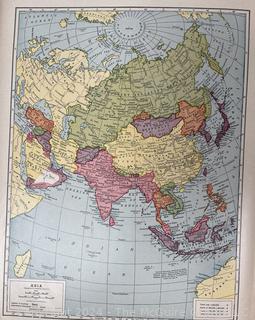 Hammonds World Atlas With World War 2 Maps, 1942 Book (Was 0054)