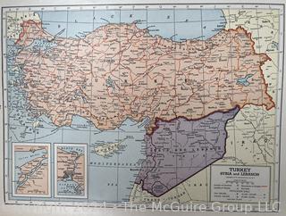 Hammonds World Atlas With World War 2 Maps, 1942 Book (Was 0054)