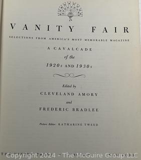 1960 Publication of Vanity Fair Cavalcade of the 1920's and 1930's Book