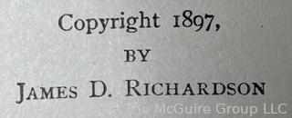 Three (3) Volumes of A Compilation of Messages & Papers of the Presidents by James Richardson 1903 Book WAS 32