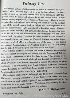 Three (3) Volumes of A Compilation of Messages & Papers of the Presidents by James Richardson 1903 Book WAS 32