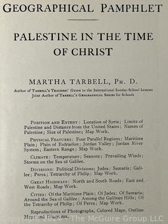 Tarbell's Geographical Manual Palestine in the Time of Christ by Martha Tarbell, 1907 Book