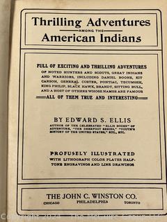 Two (2) Books on American Indians Including Wild Life Among the Red Men and True Stories About Indians