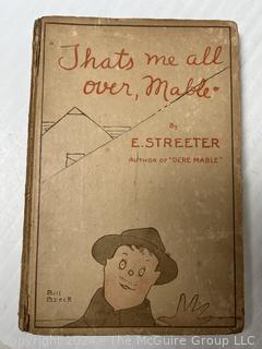 Four (4) Fiction Comedy Books in "Dear Mable" Series WWI 1918