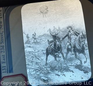 Four (4) Magic Lantern Glass Slides Chas. Beseler Co. Stereo Options Photo Western Union Including Samuel B. Morse ~ 1905 (WAS 1117RH)