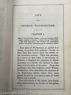 Life of George Washington Book by Jared Sparks 1851 