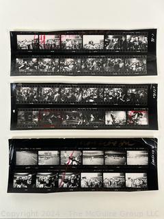 Contact Print Sheet by Photographer Arthur Rickerby of the First Army vs Air Force Football Game 1959 