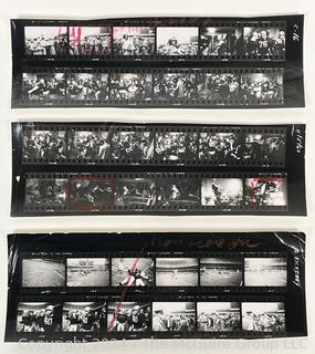 Contact Print Sheet by Photographer Arthur Rickerby of the First Army vs Air Force Football Game 1959 