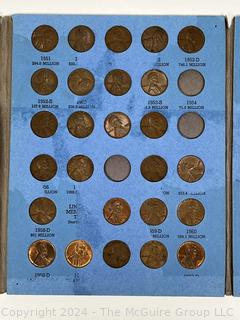 US Lincoln Cent Collection Book (Whitman 1941-) Incomplete