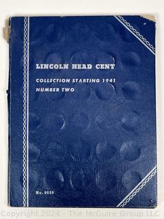 US Lincoln Cent Collection Book (Whitman 1941-) Incomplete