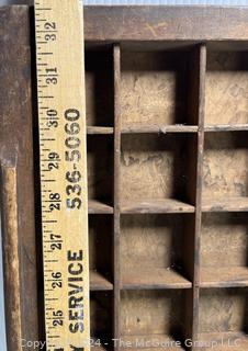 Wooden Printers Typeset Letterpress Tray