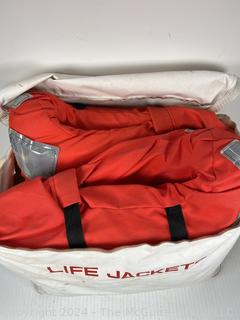 Two (2) Retro Life Jackets in Bag