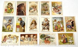 Collection of Victorian Trade Cards Featuring Children