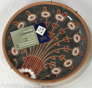 Five (5) Signed Rhodes Greece Pottery Plates (rack not included) Was 25LH