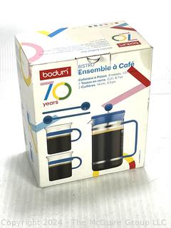 Bodum French Press Coffee Carafe and Cups in Box