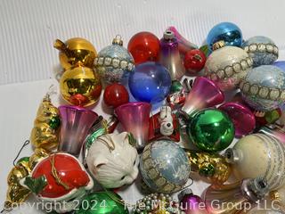 Large Group of Vintage Glass Ornaments