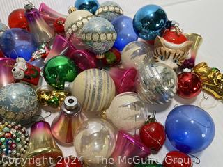 Large Group of Vintage Glass Ornaments