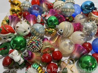 Large Group of Vintage Glass Ornaments