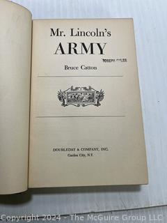 Two (2) Books Including Mr. Lincoln's Army and the Army of the Potomac 