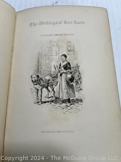 Two (2) Books Including The Writings of Bret Harte and Houseboating on the Colonial Waterway