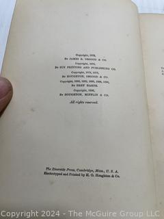 Two (2) Books Including The Writings of Bret Harte and Houseboating on the Colonial Waterway