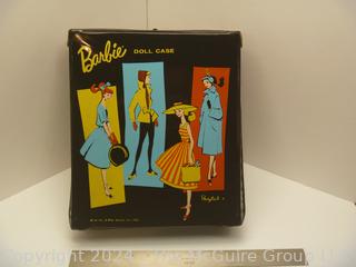 1961 Barbie Black Travel Doll Carrying Case